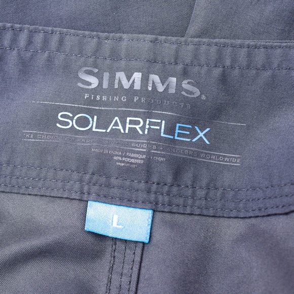 Simms Men's Gray Performance Fishing & Swim Trunks Large - Picture 5 of 7